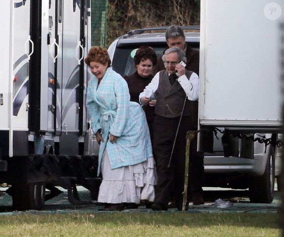 Exclusif - Susan Boyle fait ses débuts au cinéma dans le film The Christmas Candle le 28 février 2013.