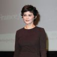 L'actrice Audrey Tautou lors de la présentation dans le cadre du festival Rendez-vous with French Cinema, du film Thérèse Desqueyroux à New York le 1er mars 2013
