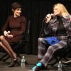 Audrey Tautou et Annie Miller, veuve de Claude Miller, lors de la présentation dans le cadre du festival Rendez-vous with French Cinema, du film Thérèse Desqueyroux à New York le 1er mars 2013