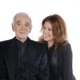 Charles Aznavour et Isabelle Boulay lors de l'enregistrement de l'émission Hier Encore à l'Olympia (diffusée le 2 mars) à Paris le 10 janvier 2013