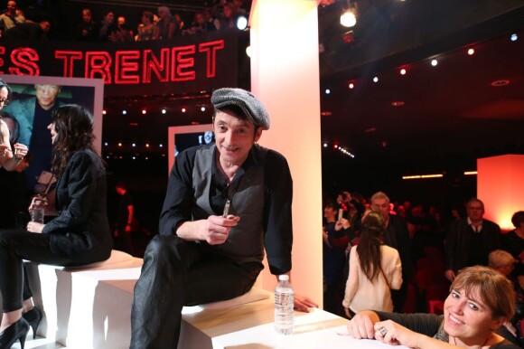 Yves Jamait lors de l'enregistrement de l'émission Hier Encore à l'Olympia (diffusée le 2 mars) à Paris le 10 janvier 2013