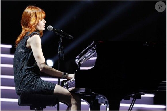 Axelle Red lors de l'enregistrement de l'émission Hier Encore à l'Olympia (diffusée le 2 mars) à Paris le 10 janvier 2013