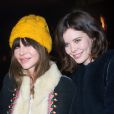 Gil Lesage et sa fille actrice Lou assistent au défilé automne-hiver 2013 de Sonia Rykiel à la Halle Freyssinet. Paris, le 1er mars 2013.