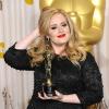 Adele aux Oscars à Los Angeles, le 24 février 2013.