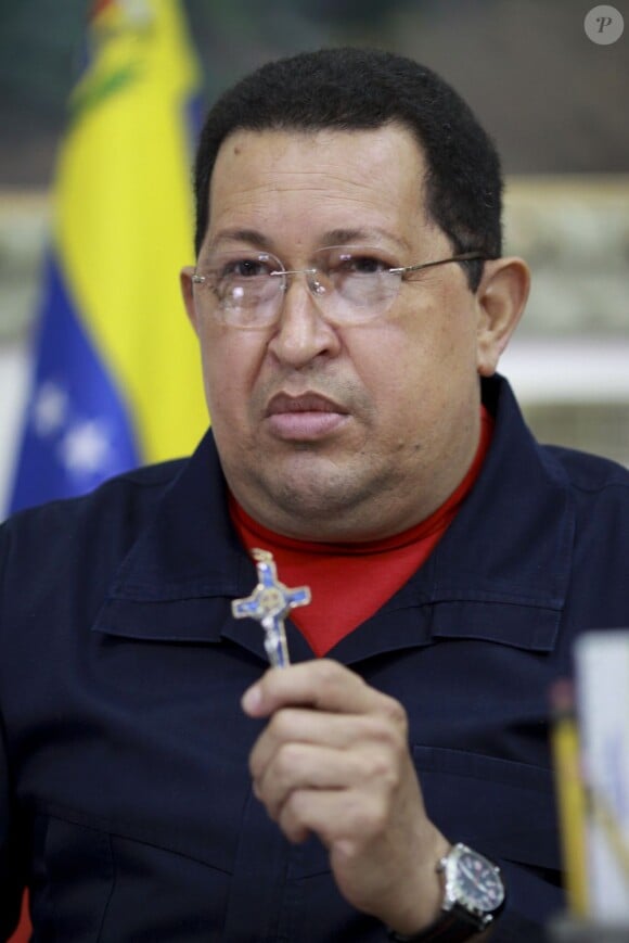 Hugo Chavez au Palais de Miraflores de Caracas le 8 juin 2012