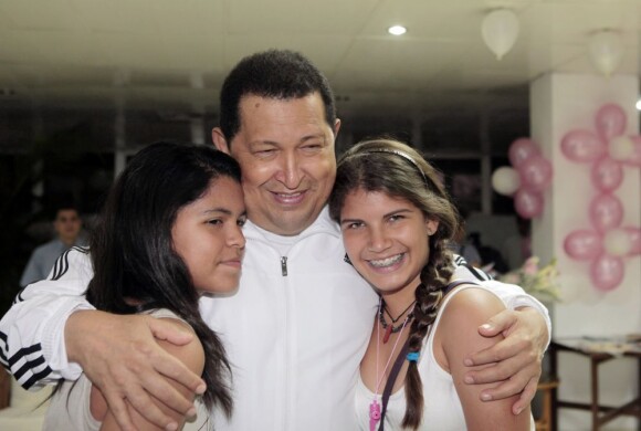 Hugo Chavez à la Havane après l'opération d'une tumeur cancéreuse le 13 mars 2012