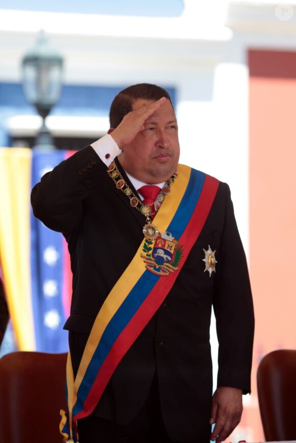 Hugo Chavez à Ciudad Bolivar le 15 février  2012