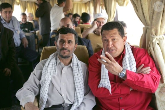 Hugo Chavez et Mahmoud Ahmadinejad le 2 juillet 2007 au Venezuela
