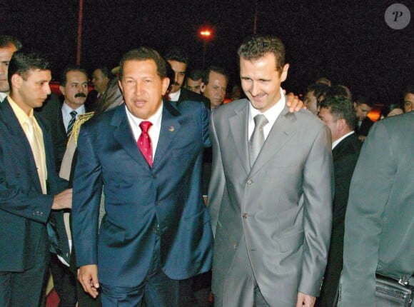 Bashar al-Assad et Hugo Chavez le 29 août 2006 à Damas