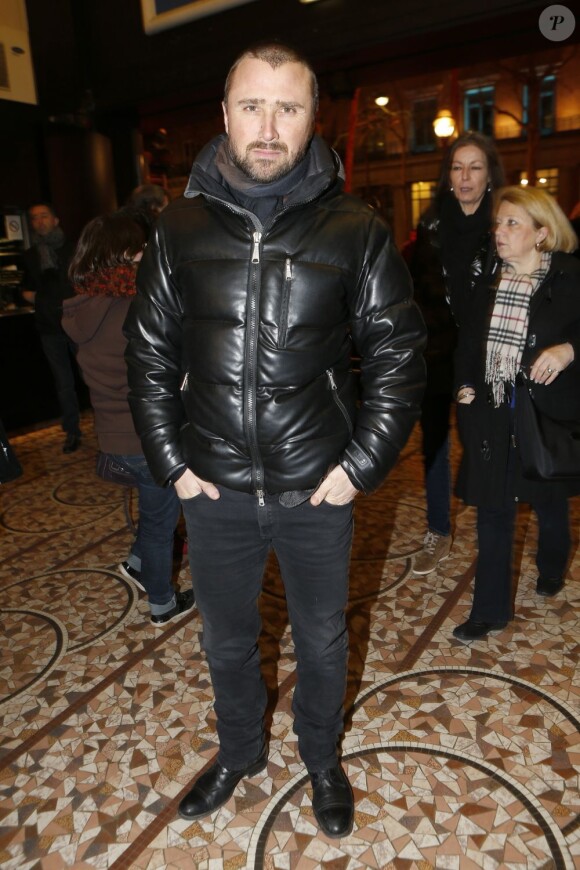 Alexandre Brasseur à son arrivée au concert anniversaire de Serge Lama à l'Olympia, le 11 février 2013