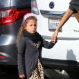 Halle Berry dépose sa fille Nahla, née en 2008, à l'ecole à Los Angeles, le 6 mars 2013.