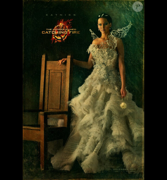 Affiche du film Hunger Games 2 - L'Embrasement avec Jennifer Lawrence/Katniss