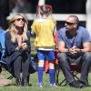 Heidi Klum a accompagné ses enfants Leni, Henry, Johan et Lou a un match de football avec son compagnon Martin Kristen à Brentwood. Le 9 mars 2013.