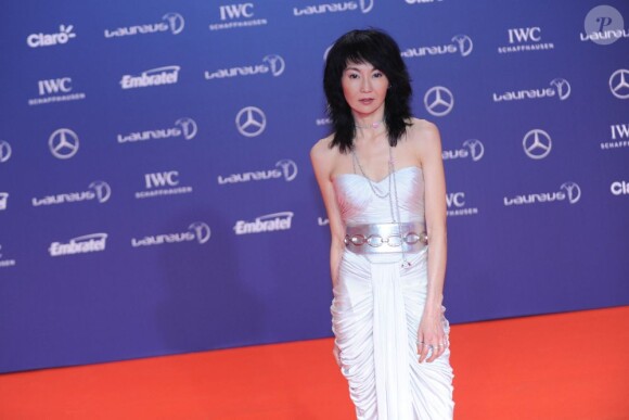 Maggie Cheung lors de la soirée des Laureus Awards à rio de Janeiro le 11 mars 2013