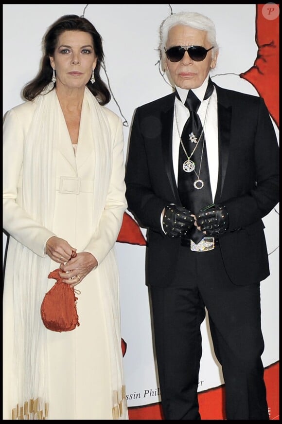 Caroline de Hanovre et Karl Lagerfeld en 2009