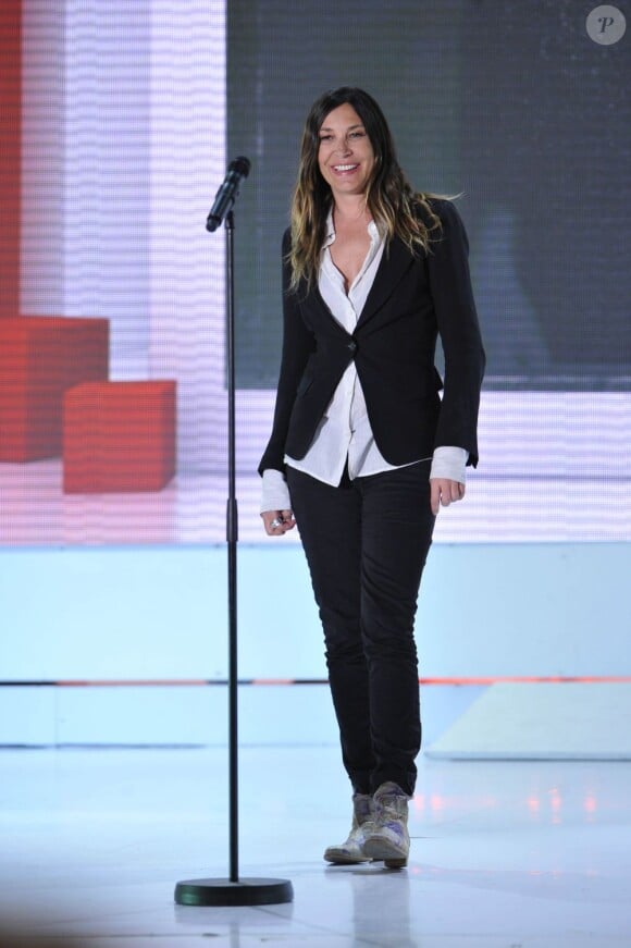 Zazie lors de l'enregistrement de Vivement Dimanche le 13 mars 2013, émission diffusée le 17 mars 2013 sur France 2