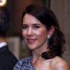 Le prince Frederik et la princesse Mary de Danemark ont participé à un dîner officiel organisé en leur honneur au Club de la Union à Santiago au Chili. Le 13 mars 2012.