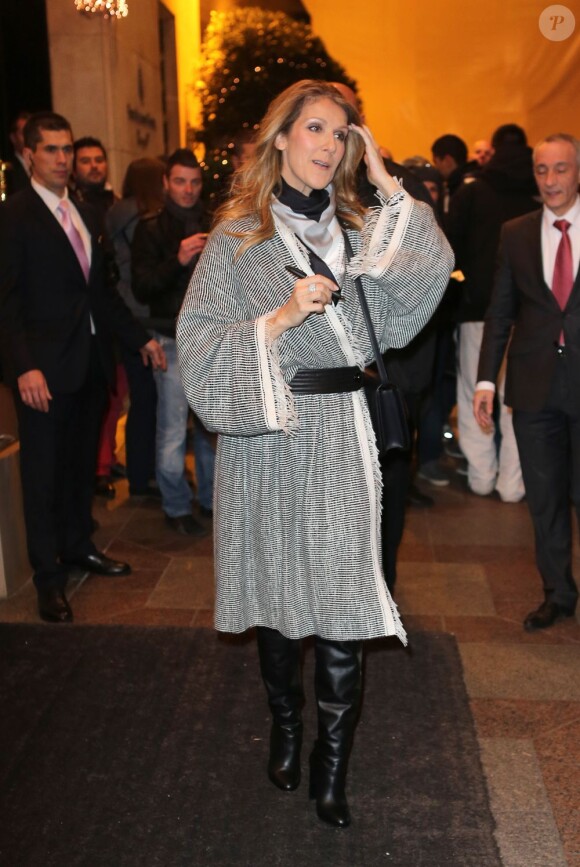 Céline Dion à paris le 30 novembre 2012