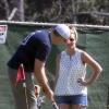 Britney Spears et son nouveau petit ami David Lucado jouant au golf à Thousand Oaks, le 15 mars 2013.