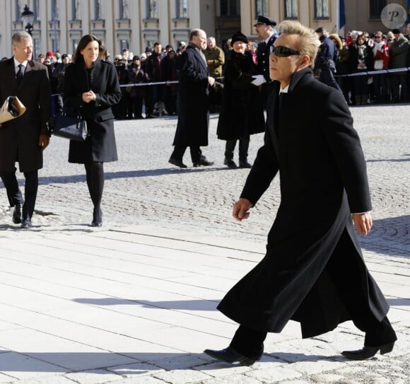 Mr. Yuki Torimaru lors des funérailles de la princesse Lilian de Suède, le 16 mars 2013 à Stockholm au cimetière du parc Haga