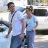 Britney Spears et son nouveau petit ami, David Lucado, rendant visite à des amis à Los Angeles le 16 mars 2013.