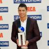 Cristiano Ronaldo a reçu le prix Di Stefano qui récompense le meilleur joueur de la saison passée du championnat espagnol lors des Trofeos Marca qui se déroulaient au palais de Cibeles à Madrid le 18 mars 2013