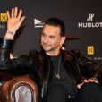 Dave Gahan du groupe Depeche Mode annonce leur partenariat avec la marque Hublot en faveur de l'ONG charity : water, à Berlin le 18 mars 2013.