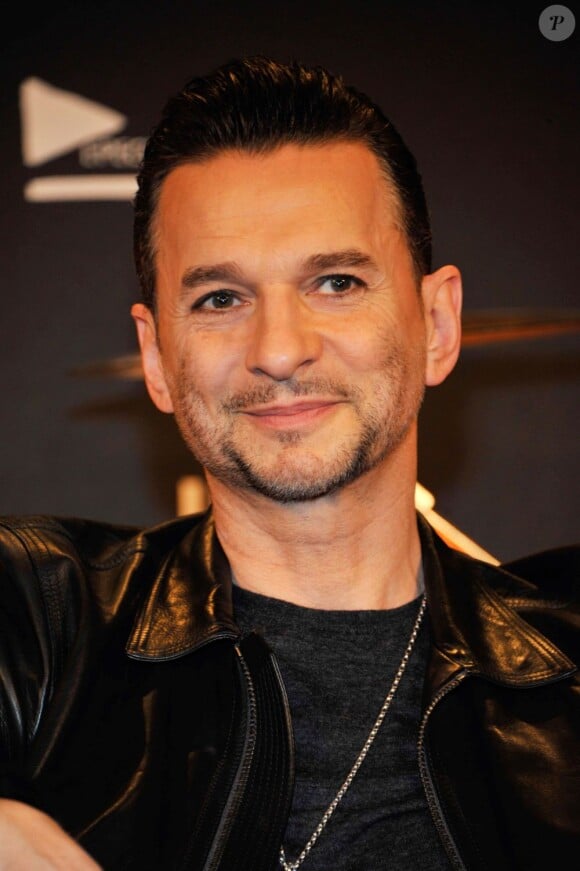 Le chanteur Dave Gahan du groupe Depeche Mode annonce leur partenariat avec la marque Hublot en faveur de l'ONG charity : water, à Berlin le 18 mars 2013.