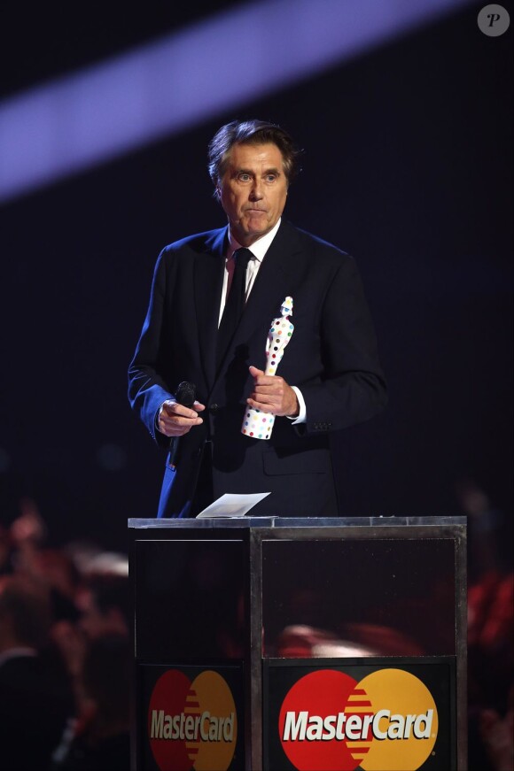 Bryan Ferry durant la cérémonie des Brit Awards à Londres, le 20 février 2013.