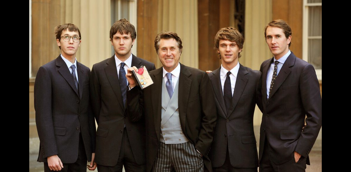 Photo : Bryan Ferry, entouré de ses fils Merlin, Isaac, Tara et Otis, à ...