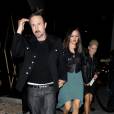 David Arquette et sa girlfriend au Bootsy Bellows, club qui appartient à David Arquette. Le 19 mars 2013 à Los Angeles.