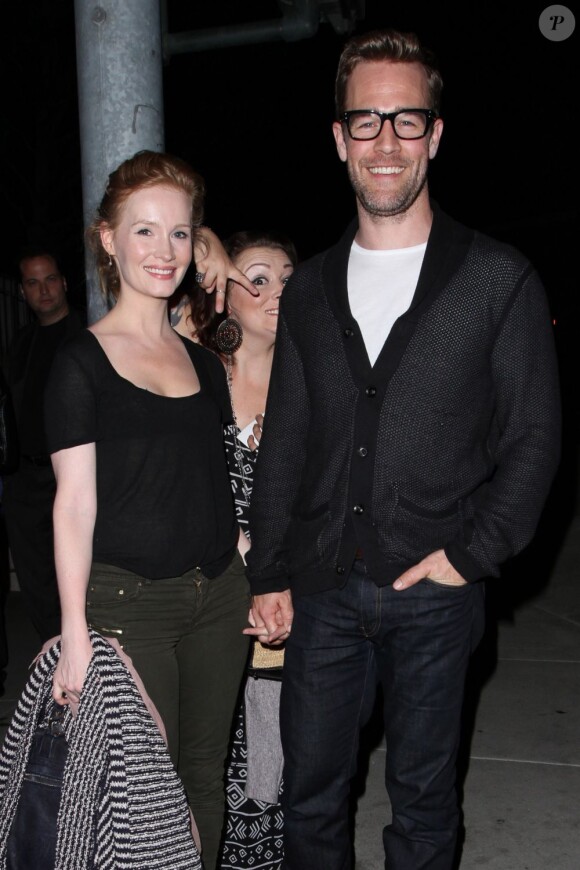 James Van Der Beek et sa femme Kimberly Brook au Bootsy Bellows, club qui appartient à David Arquette. Le 19 mars 2013 à Los Angeles.