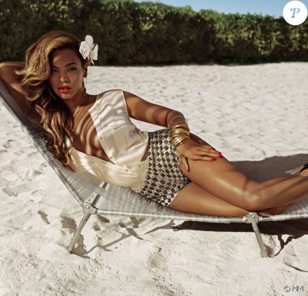 Beyoncé pose pour la collection été 2013 de la maison H&amp;M
