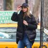 Cara Delevingne lors du shooting pour la campagne automne-hiver 2013 de DKNY à New York, le 20 mars 2013.