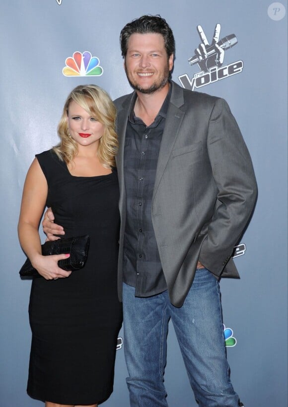 Blake Shelton et sa femme Miranda Lambert à la première de la 4e saison de The voice TCL Chinese Theatre à Los Angeles, le 20 mars 2013.