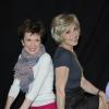 Catherine Laborde et Évelyne Dhéliat au forum international de la météo et du climat à Paris, le 21 mars 2013