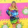 Fergie, superbe dans sa robe Mary Katrantzou accessoirisée de sandales de sa marque éponyme lors des 26e Kids' Choice Awards à l'USC Galen Center. Los Angeles, le 23 mars 2013.