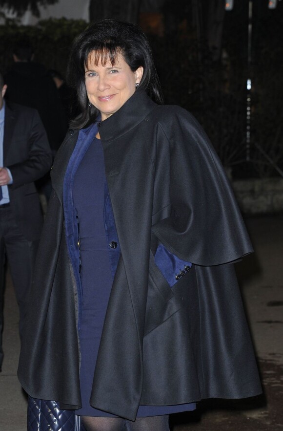 Anne Sinclair au dîner annuel du CRIF, à Paris le 20 mars 2013.