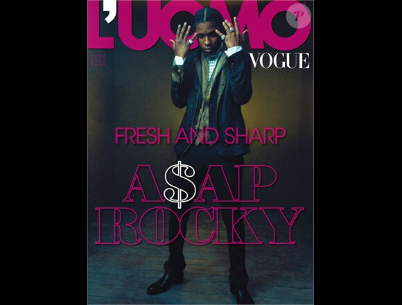 A$AP Rocky en couverture du magazine L'Uomo Vogue de mars 2013.
