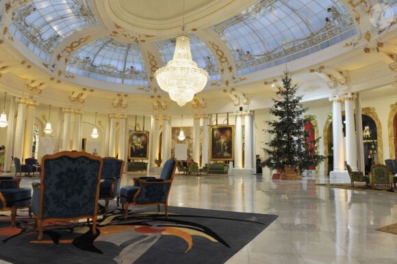 Le salon royal du Negresco et sa verrière, le 8 janvier 2013.