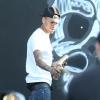 Chris Brown a fait des graffitis pour une oeuvre de charité sur un mur à Miami, le 26 mars 2013.