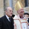 La reine Elizabeth II, accompagnée de son époux le duc d'Edimbourg, en pleine forme, prenait part le 28 mars 2013 à la messe de célébration du Jeudi saint donnée à la cathédrale d'Oxford.