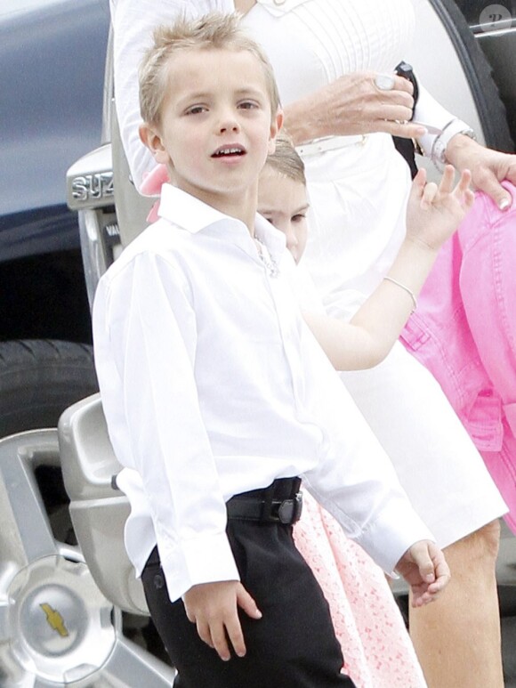 Britney Spears a assisté avec ses fils à la messe de Pâques à Kentwood, en Louisiane, le 31 mars 2013.