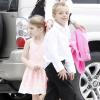 Britney Spears est venue avec ses fils assister en famille à la messe de Pâques, à Kentwood en Louisiane, le 31 mars 2013.
