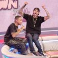 Chris Brown au BET 106 and Park à New York le 1er avril 2013. Le matin, il se confiait à Matt Lauer dans le Today Show.