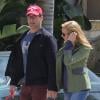 Jon Hamm et sa petite amie Jennifer Westfeldt à West Hollywood, le 2 avril 2013.