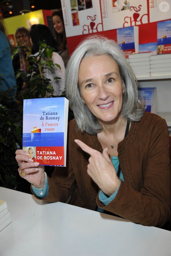 L'écrivain Tatiana de Rosnay à la 33e édition du Salon du Livre, porte de Versailles à Paris, le 22 mars 2013.