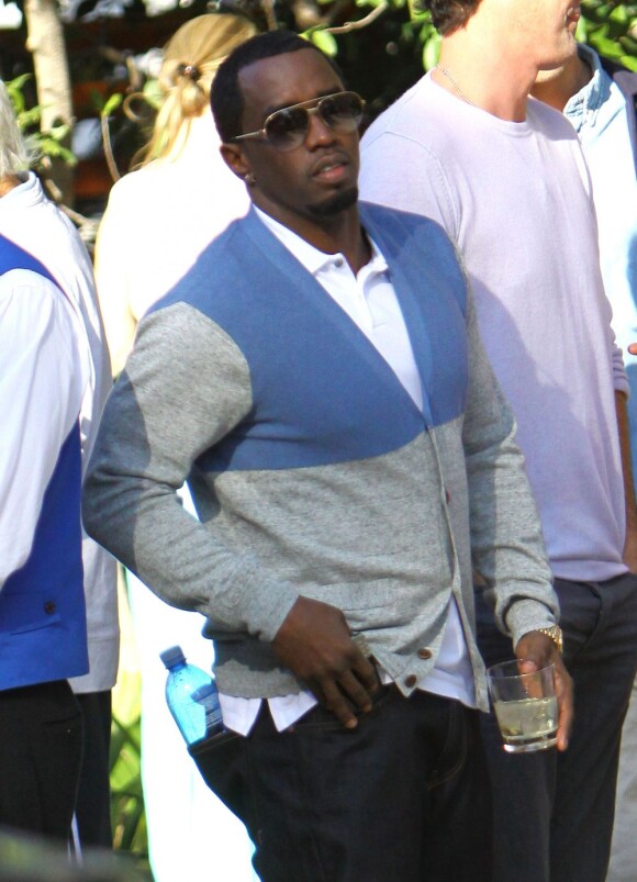 Le chanteur P. Diddy à la soirée pré-Oscars, au Coldwater Canyon Park à Beverly Hills, le 23 février 2013.