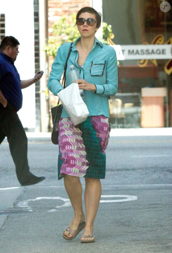 Exclu - Maggie Gyllenhaal se rend chez le médecin à Beverly Hills, le 2 avril 2013.
