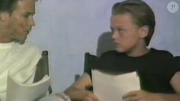 Leonardo DiCaprio adolescent lors d'un de ses premiers castings.